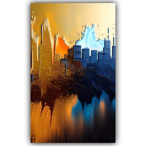 Image 1 de l'œuvre "Reflection Skyline" par Deichhorst-Fotografie sur art24