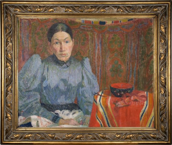 Image 1 of the artwork "Bildnis Emilie Amiet-Baer" by Cuno Amiet on art24