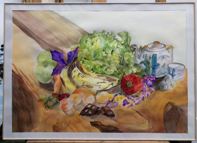 Image 2 of the artwork "Obststillleben" by Aurore Bohnenblust-Grosboillot on art24