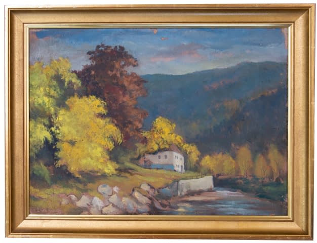 Bild 1 des Kunstwerks "SP. Mlýně p. Pancířem (dt. Mühle Rüstung)" von František Sembdner auf art24