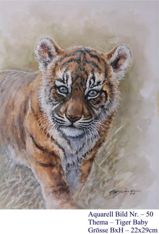 Image 1 of the artwork "50. Tiger Baby" by Hans Jakob on art24