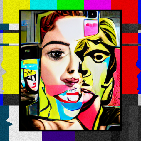 Image 1 de l'œuvre ""TheSelfie"" par CRISPY sur art24