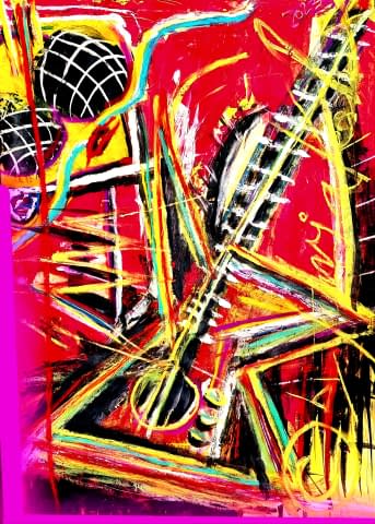 Image 1 of the artwork "space rocker; Delirium" by @SpaceSpider on art24