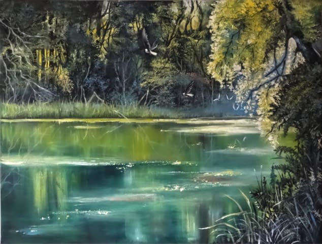 Image 1 of the artwork "In Vorarlberg an den Rheindamm" by Galina on art24