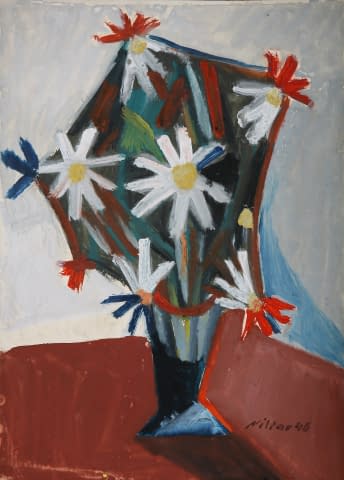 Image 1 of the artwork "Stillleben Blumenstrauss in Vase" by Josef Kilián on art24