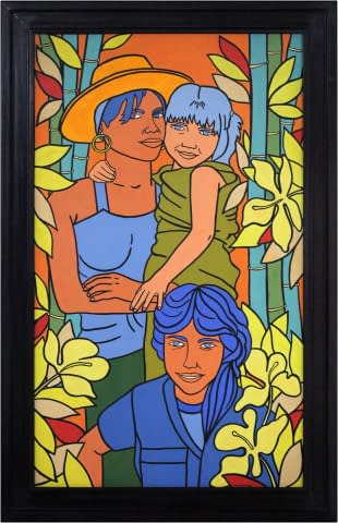 Image 1 of the artwork "Mutter mit Kindern im Garten" by González Publio Amable Raúl Martínez on art24