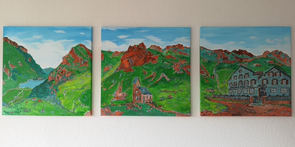 Image 1 de l'œuvre "Meglisalp Triptychon" par Simon D. Streit sur art24