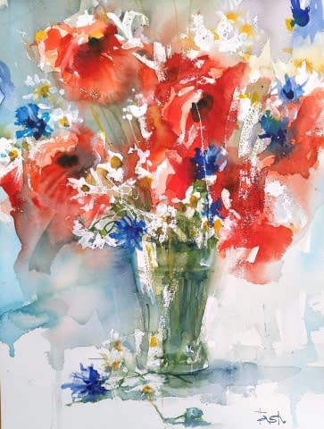 Bild 1 des Kunstwerks "Danske blomster" von Natalia Nikolenko auf art24