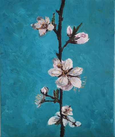 Image 1 of the artwork "Japanische Kirschblüte" by Julia Mesmer on art24