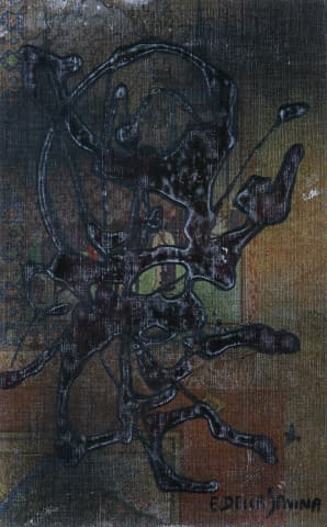 Image 1 of the artwork "Komposition auf Tapete" by Ettore Della Savina on art24