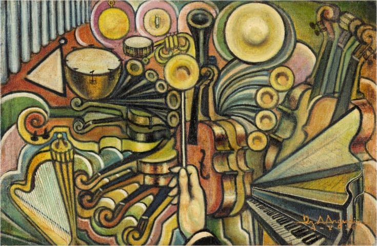 Image 1 de l'œuvre "Instrumenten-Orchester" par Antonio Argudín sur art24