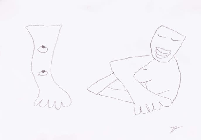 Image 1 of the artwork "Seducing of the leg with eyes" by Mohan/der Liebende on art24