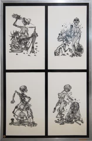 Image 1 of the artwork "Opilion trépané de douleur/blondeur (?) corporelle" by Jean Noël Delalande on art24