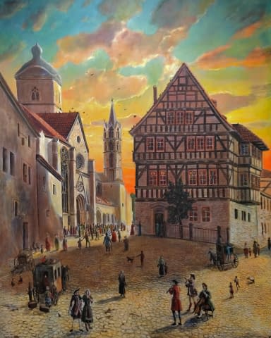 Image 7 of the artwork "Wandmalereien, Restaurant "Zum Hopfenbrunnen", Arnstadt" by Knut Helms on art24