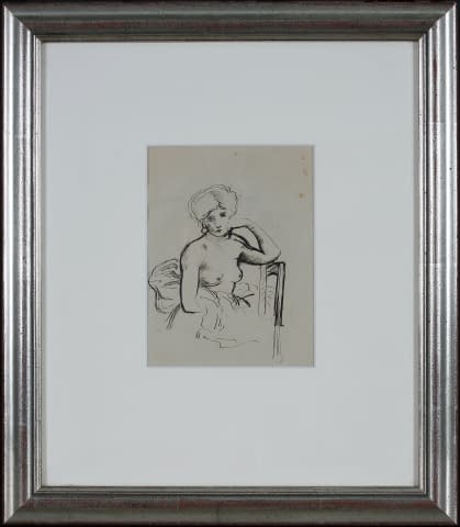 Image 1 of the artwork "Zeichenstudie weiblicher Akt" by Arthur Joseph Guéniot on art24