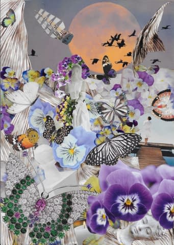 Image 1 of the artwork "The Fairy in Pansies" by Rita Rozynek on art24