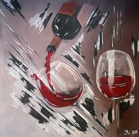 Bild 1 des Kunstwerks "Vin rouge 3" von D.Rei auf art24