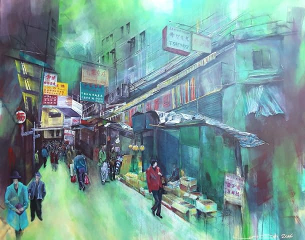 Image 1 of the artwork "Street Life Hong Kong" by Beatrice Lurati on art24