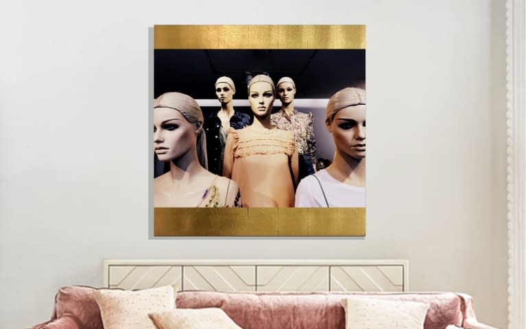 Image 1 of the artwork "VENICE GIRLS GOLD M" by HUGO KOEHLER on art24