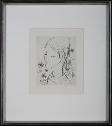 Image 1 of the artwork "Mädchen (9/60)" by Alfred Fuchs on art24