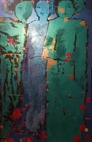 Image 1 of the artwork "Woman like sky and trees" by Ghazal Ashrafian on art24