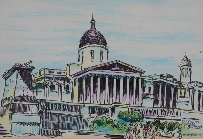 Image 1 of the artwork "Trafalgar Square National Gallery" by František Sembdner on art24