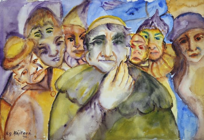 Image 1 of the artwork "Tréma před premiérou (dt. Lampenfieber vor Premiere)" by Kamila Sára Hájková on art24