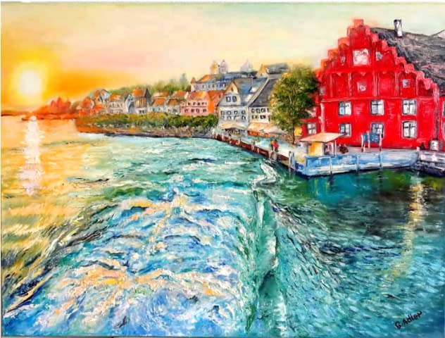 Bild 1 des Kunstwerks "Meersburger Promenade" von Galina auf art24