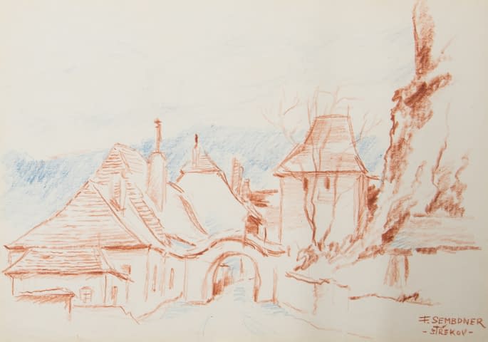 Image 1 de l'œuvre "Střekov (dt. Schreckenstein)" par František Sembdner sur art24