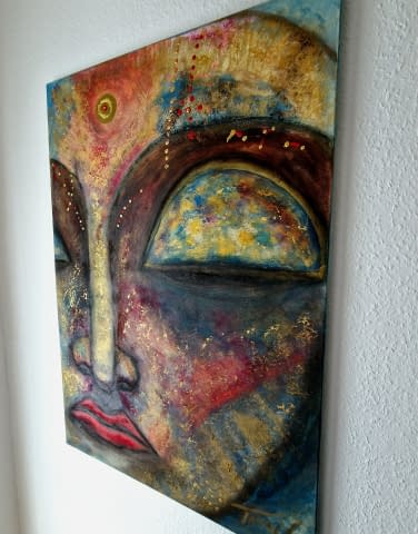 Bild 2 des Kunstwerks "Peaceful Buddha" von Art by Tina N. auf art24