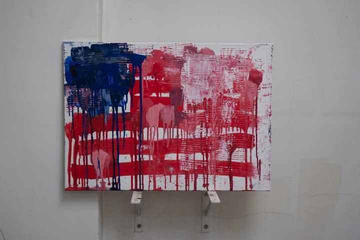 Image 1 of the artwork "Abstrakte Malerei 50x70x1,5 Usa" by EliaOmen on art24