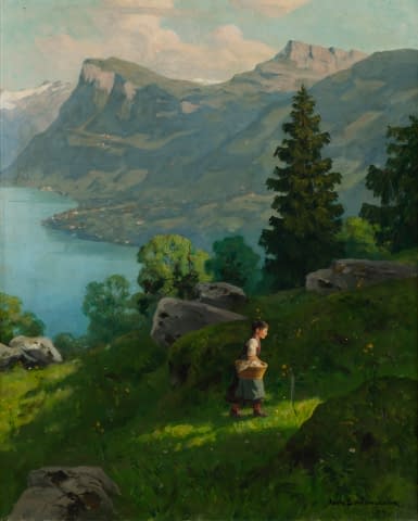 Bild 2 des Kunstwerks "Auf dem Heimweg" von Hans Bachmann auf art24