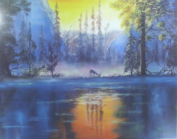 Bild 1 des Kunstwerks "Früher morgen in Kanada" von Galina auf art24