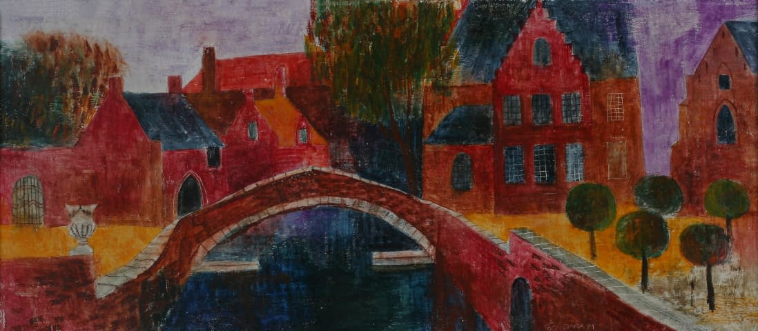 Image 1 of the artwork "Můstek v Bruggách (dt. Brücke in Brügge)" by Dana Hlobilová on art24