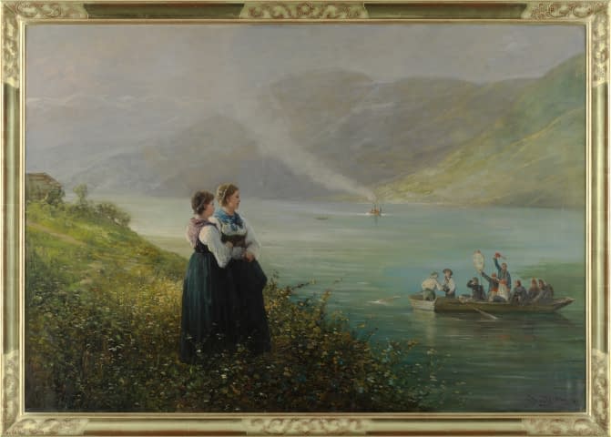 Image 1 of the artwork "Am Brienzersee" by Gustave Adolphe Jundt on art24