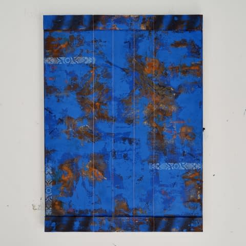 Bild 1 des Kunstwerks "Oxidiertes Blau" von Dominik Schlumpf auf art24