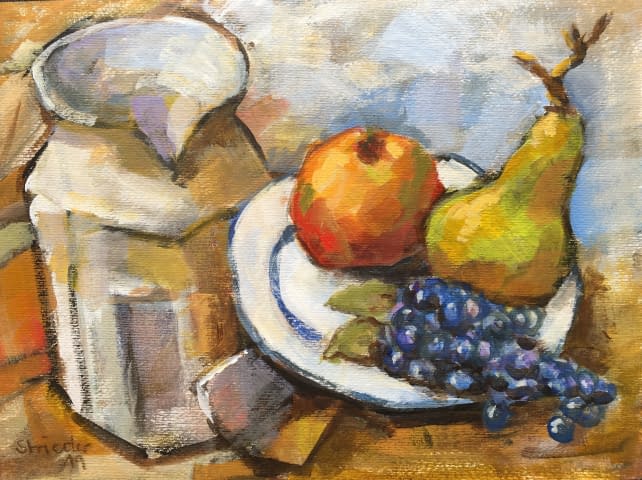 Image 1 of the artwork "Obst mit Krug" by Hans on art24