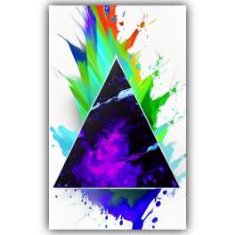 multicoloured abstraction triangle